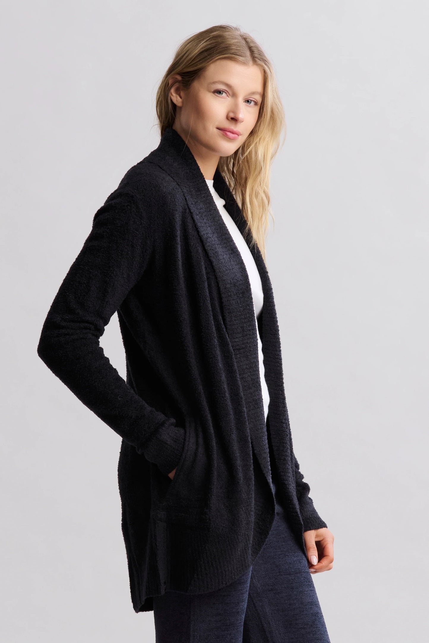CozyChic Lite Circle Cardi (Black)