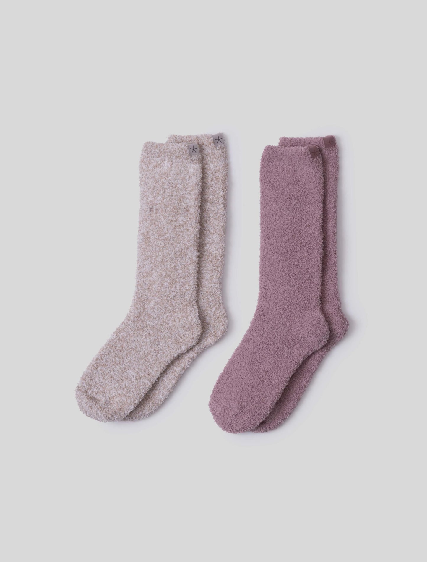 Socks 2 Pk - Teaberry/Stone