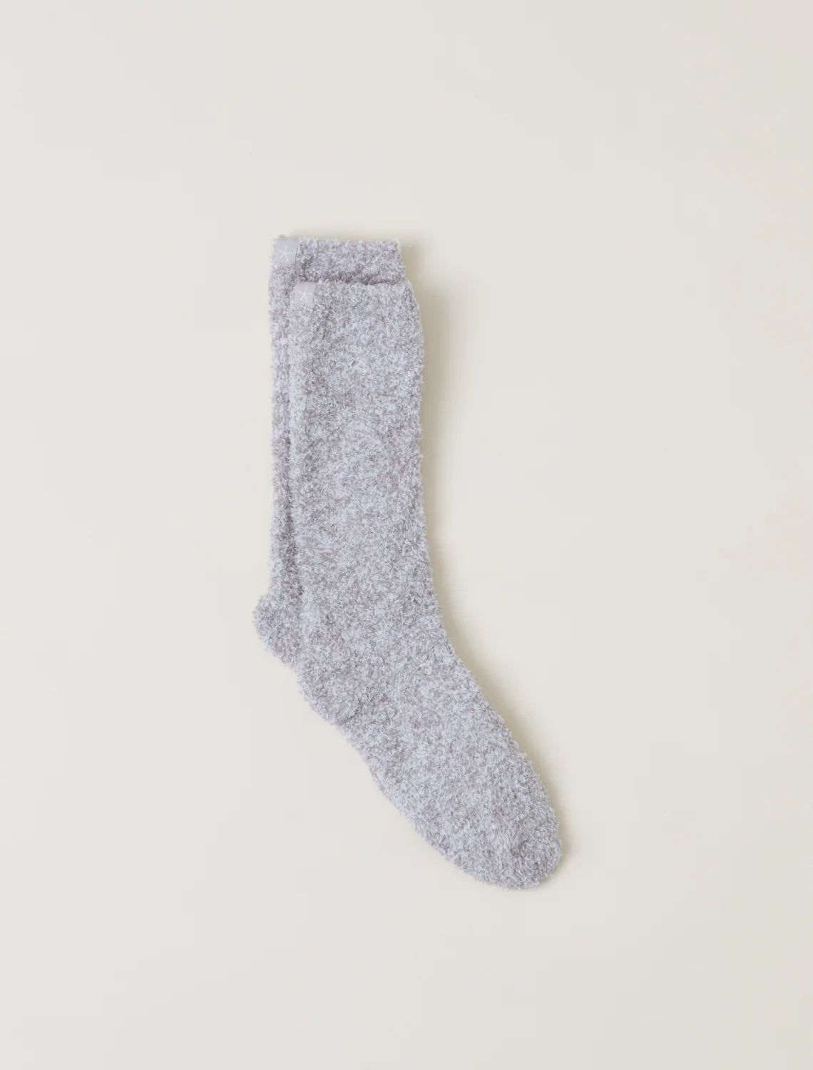 CozyChic Heathered Socks (Oyster/White)