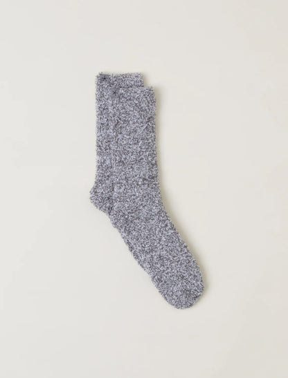 CozyChic Heathered Socks (Charcoal/White)