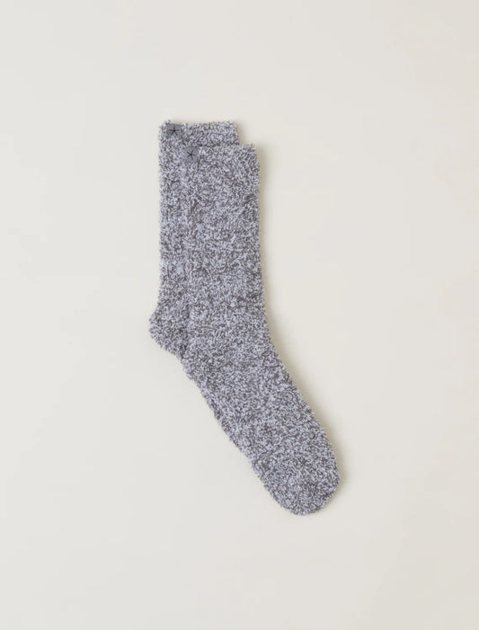 CozyChic Heathered Socks (Charcoal/White)