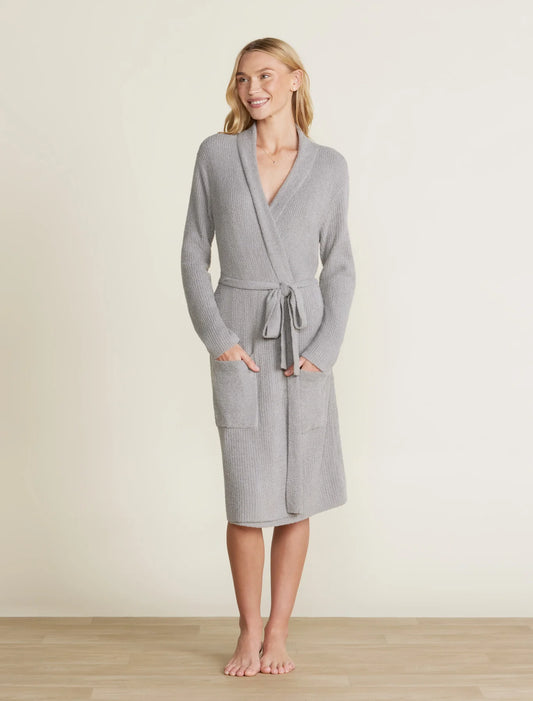 Ribbed Robe (Dove Gray)