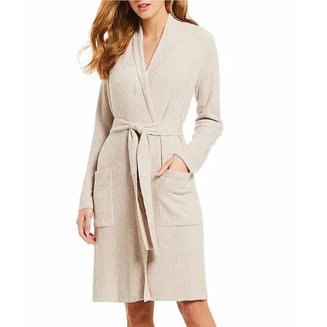 Ribbed Robe (Faded Rose/Pearl)